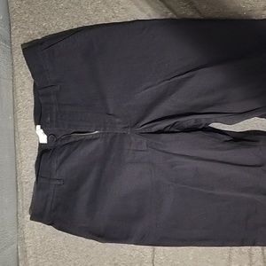 H&M Navy Cropped Slim Fit Chinos